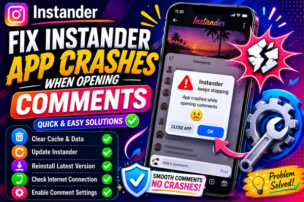 Fix Instander App Crashes When Opening Comments